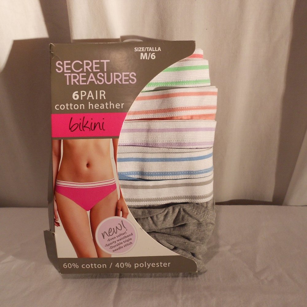 Secret Treasures 6 Pack Bikini Panties